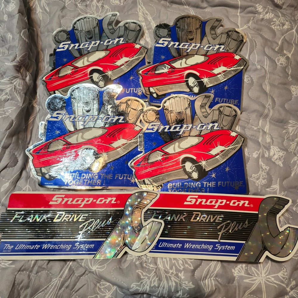 Vintage Snap-on Tools Stickers Decals Bundle Lot of 6 Automotive Mechanic